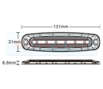 Low Profile LED Strobe Warning Light BOW9992149 Schematic